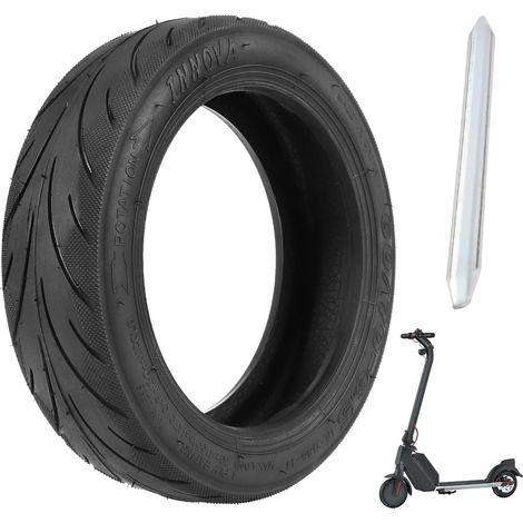 60/70-6.5 Pneu Tubeless Avec Pied de biche, Pneu Trotinette Electrique pour Ninebot Max G30, Pneus En Caoutchouc, 10 Pouces Pneu De Rechange Sous Vide avec Valve (1/5)