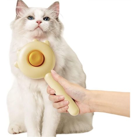 PET COMBING BRUSH (YELLOW)