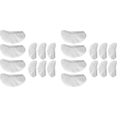 Lot de 20 accessoires pour nettoyeur vapeur, lingettes de nettoyage vapeur universelles et réutilisables, accessoires pour nettoyeur vapeur portatif