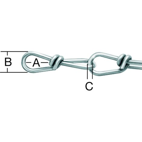 Vormann Knotenkette 20 1,8 mm Stahl verzinkt