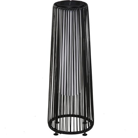 Solarlampe Gartenleuchte Wasserdichte Gartenlampe Mit Lichtsensor, Automatische Led, Schwarz, 21,5 X 21,5 X 61 Cm (1/5)