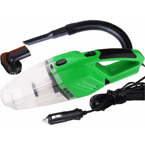Aspirateur de voiture Portable 120W Kit d'accessoires parfaits pour la maison pour les détails et le nettoyage de l'intérieur de la voiture - Vert Cisea (1/6)