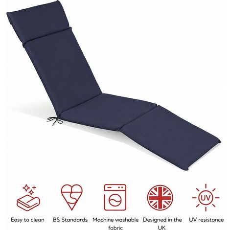 SP Steamer Pad Cushion - L183 x W49 x H6 cm - Navy