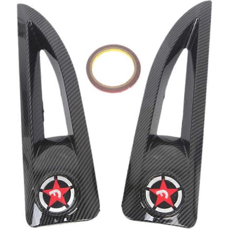 1 Paar Seitenlüftungsblenden aus Kohlefaser für die Motorhaube des Jeep Wrangler JK (2007–2017) (1/5)