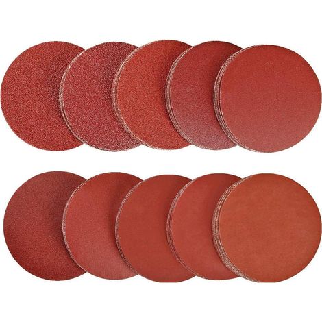 100 pezzi Dischi abrasivi da 75 mm Dischi abrasivi per levigatura Dischi abrasivi 40/80/100/180/240/320/400/800/1200/2000 Grana 75 mm Ideali per levigatura/lucidatura/rimozione della ruggine per levig