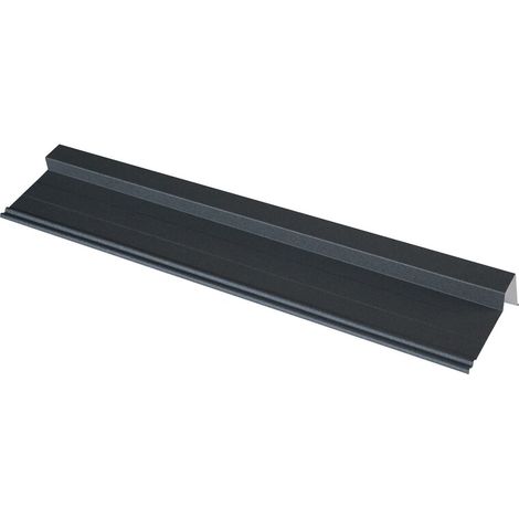 Canto izquierdo/derecho para panel de teja fácil en acero galvanizado lacado mate - Color - Gris antracita mate, Longitud - 920 mm