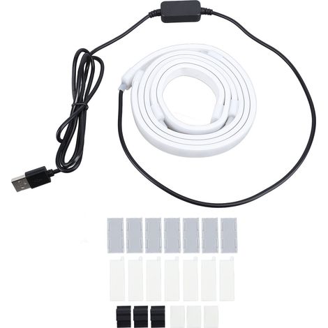 Bande LED synchronisée écran 27 pouces RGB 16M couleurs ambiance gaming bureau PC USB (1/5)