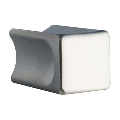 POMOLO ZAMA QUADRO 2388 METALSTYLE - CROMO OPACO MM 10X10- 10 pezzi