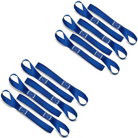 Set di 2x anelli Sangle, confezione grande da 6 Blu