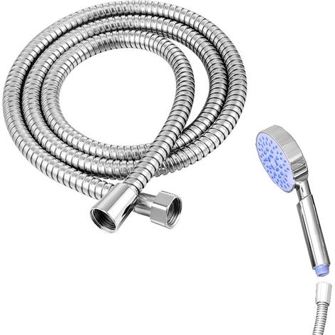 1 Duschschlauch, Edelstahl, 2 m, Messing, auslaufsicher, Badezimmer (1/5)