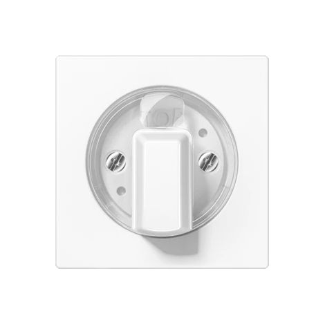 Jung Cubierta para interruptor giratorio 1 vez, Duroplast, Serie AS/A, alpinweiß A 1541 WW