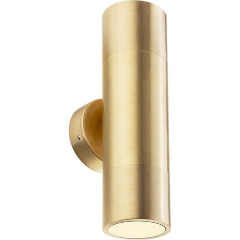 Applique classico redo group stake 91179 91180 gu10 led biemissione orientabile ottone, finitura metallo ottone naturale (1/5)