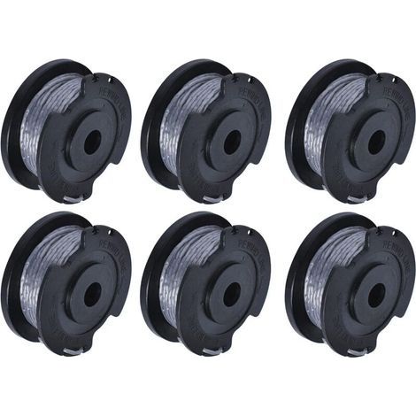 6 pièces F016800569 Bobine et fil Strimmer compatibles avec le remplacement Bos-ch EasyGrassCut (1/4)
