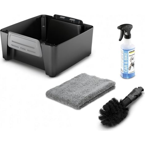 KARCHER Kit vélo - Accessoire associé au nettoyeur mobile OC3 - Chiffon microfibre, une brosse universelle et un détergent v (1/6)