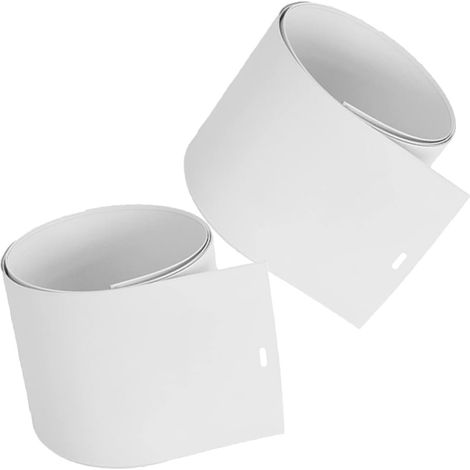 Lamelles Blanches Panneaux de Remplacement Lot de 2 pour Stores Verticaux en PVC Faciles à Installer, Résistants la Rouille pour Fenêtres et Portes (1/5)