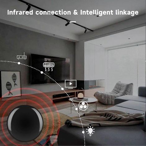 Télécommande infrarouge intelligente WiFi Tuya - Télécommande infrarouge universelle compatible avec les climatiseurs, téléviseurs, ventilateurs, etc. (1/4)