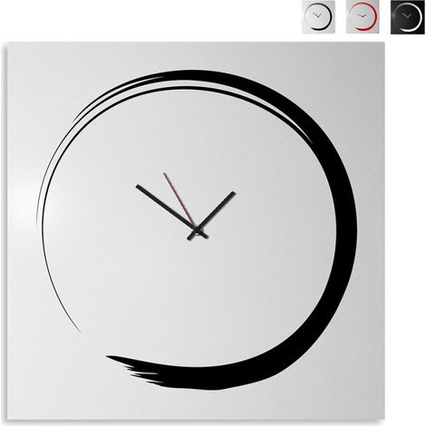 Orologio da parete moderno 80x80cm decorativo stile giapponese S-Enso Big - Grigio (1/5)