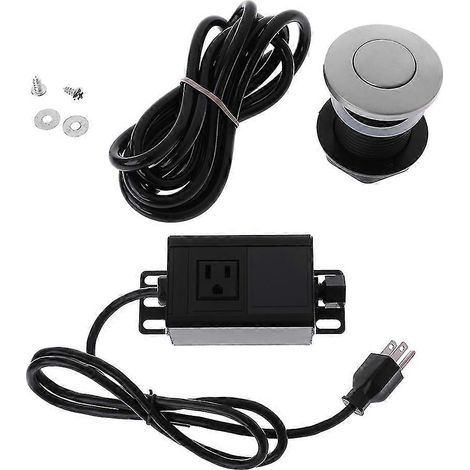 Kit d'interrupteur pneumatique pour évier, composants pour broyeur à déchets, interrupteur adaptateur intégré (1/5)