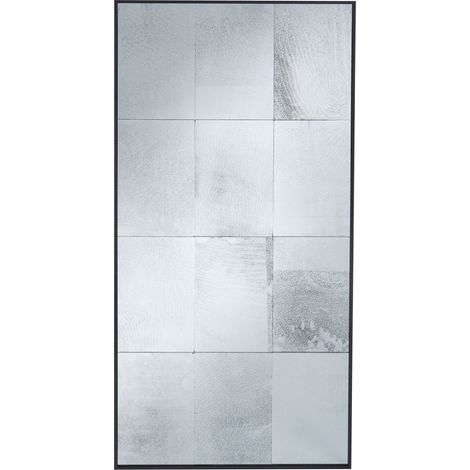 Wall Mirror Black Glass Vintage Antique Effect Hanging Decor Industrial Style CALMONT (1/5)