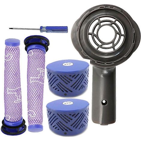 Couvercle arrière du moteur + ensemble de filtres HEPA pré et post pour aspirateurs V6 DC58, DC59, DC62, DC72 et DC74 (1/5)