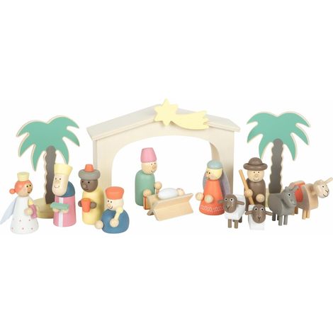 small foot GmbH&Co. KG Spielset Holzkrippe Weihnachtsgeschichte
