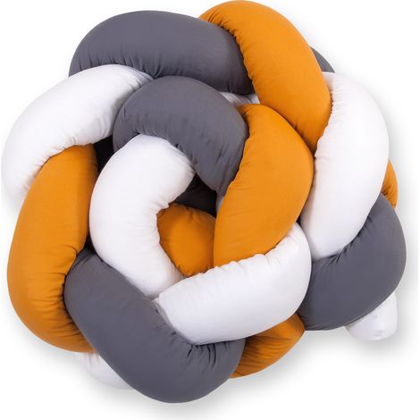Paracolpi per lettino intrecciato - bianco-senape-antracite (1/5)
