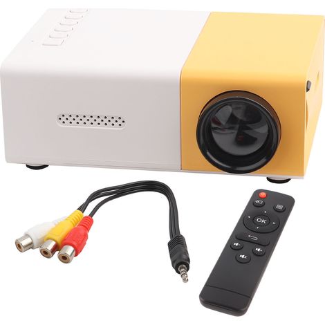 Mini projecteur LED portable et élégant pour home cinéma, haute définition, compatible 1080p, HDMI, VGA, lecteur multimédia, prise AU 110-240 V (1/5)