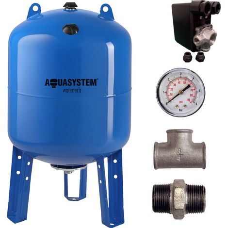 Kit réservoir vessie AQUASYSTEM vertical 500L - 1''1/4 (1/5)