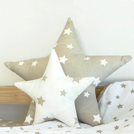 Coussins set de 2 coton gris 30x30/50x50cm (1/5)