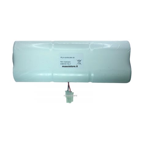 Panasonic 0PL0027 pacco batteria alcalina 9V compatibile antifurto allarme Duevi