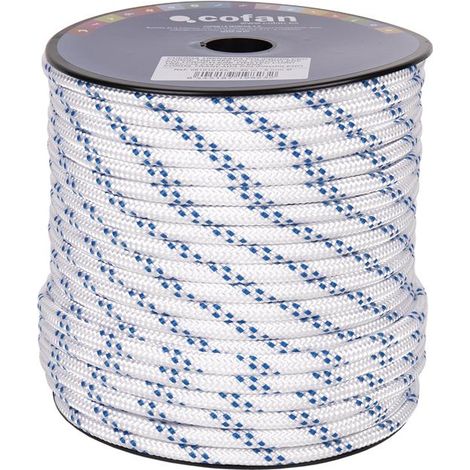 Carrete Cuerda Trenzada Poli 8mm 50 Mts