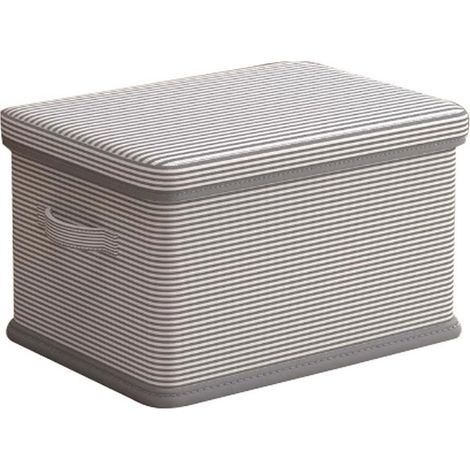 Scatola Portaoggetti con Coperchio, Contenitore per Abiti per Armadio, 50 x 40 x 33 cm, Scatola Pieghevole in Tessuto per Organizzare Vestiti, per Camera da Letto, Armadio e Studio