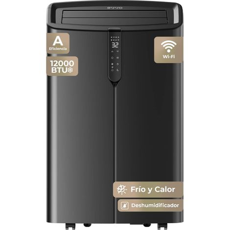 EVVO P12 Silent WiFi Aire Acondicionado Portátil 12000 BTU Frío/Calor, Silencioso