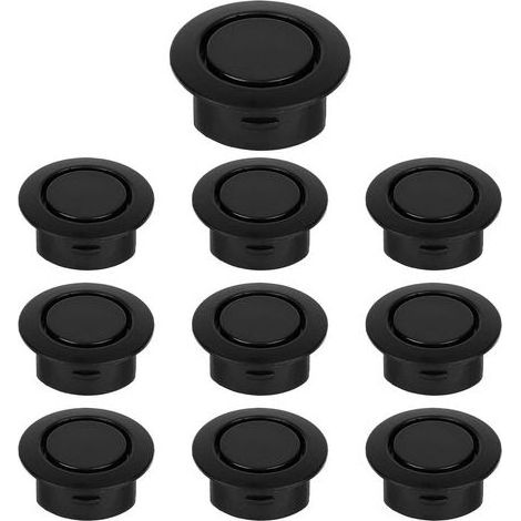 10pcs Bouchons Trou Pare-Chocs Voiture pour Trou Radar Stationnement, Étanche Anti-poussière Cache-Bouchons Pare-Chocs Arrière Accessoires Universels Voiture (Noir) (1/5)
