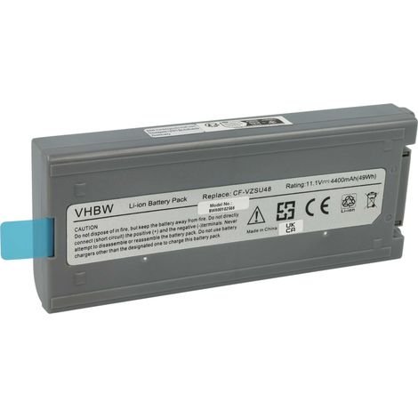 vhbw Akku kompatibel mit Panasonic CF-19FHGAXT2, CF-19EHG68TE, CF-19 Mk3, CF-19LDRZX6M, CF-19KDR78CE Notebook (4400 mAh, 10,65 V, Li-Ion) (1/5)