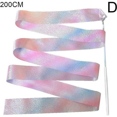 Ribbon De Danse - 2 m Ou 4 m - En Nylon - Pour Gymnastique Rythmique Et Activités Artistiques - 1 Pièce (1/5)