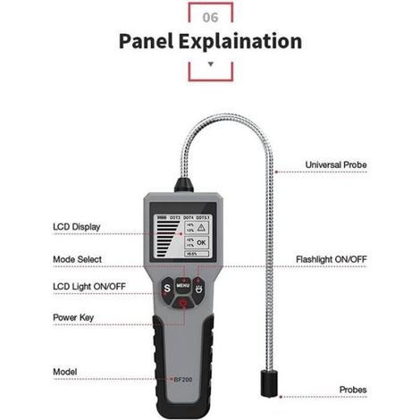 Testeur de Liquide de Frein, BF200 détecteur d'inspection de Diagnostic de testeur Huile de Frein pour DOT3 DOT4 DOT5.1 Détecteur (1/4)