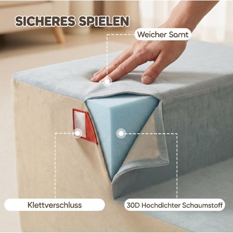 Motorikmodul für Kinder 79x39x44 cm aus Schaumstoff, mehrfarbig, faltbar – MEUBLIV (1/5)