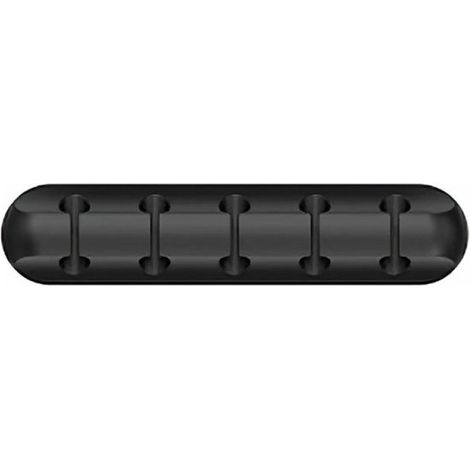 Porte-câbles noir - Pince pour 5 câbles - Organiseur de câbles de bureau - Accessoire de rangement (1/4)