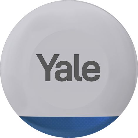 Sirène alarme extérieure Yale - 100dB réglable - LED clignotantes - alertes en temps réel - peu être installé jusqu'à 1km de la centrale d'alarme Yale