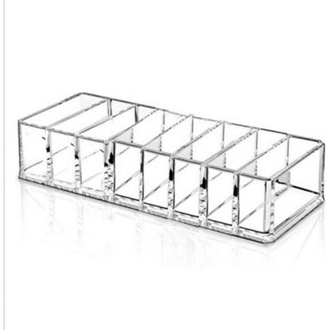 Étagère de rangement transparente en plastique, lavable, pour ranger les cosmétiques et articles de beauté sur le bureau ou dans la salle de bain (1/5)