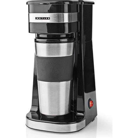 Macchina per caffè monodose, 0,4 l, 750 W, spegnimento automatico, nera