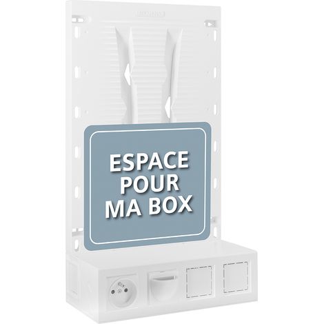 Siemens – Coffret de communication avec montage modulable – Montage en bac d'encastrement et mural – Ajustement pour courant fort et faible (1/5)