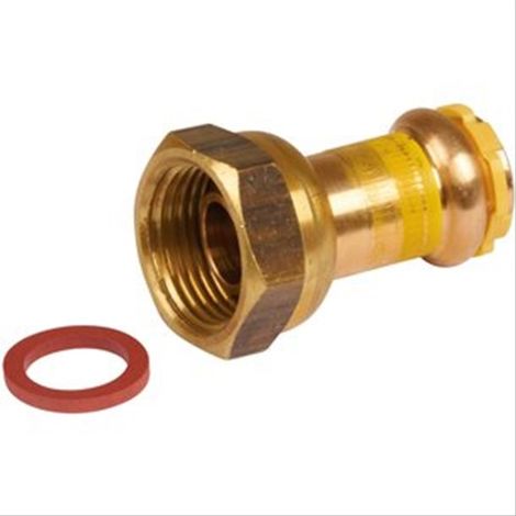 Raccord 2 pièces écrou tournant Gaz Diam22x3/4'' vendu par 2