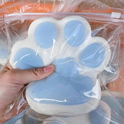 Patte de chat souple et anti-stress, jouet anti-stress transparent et moelleux pour enfants et adultes, accessoire de jeu amusant à pincer pour toute la famille (1/5)