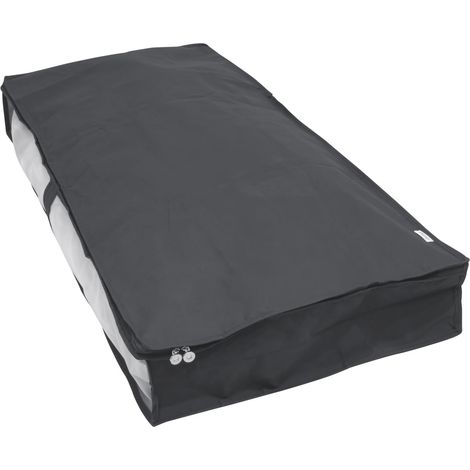 Ordinett Custodia sottoletto Grey Grigio 107x50x15 cm Lato trasparente