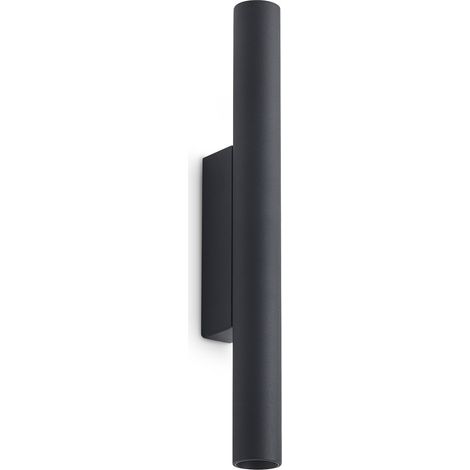 Ideal Lux Applique Moderna Look 2 Luci LED Integrato Nero Vetro Metallo