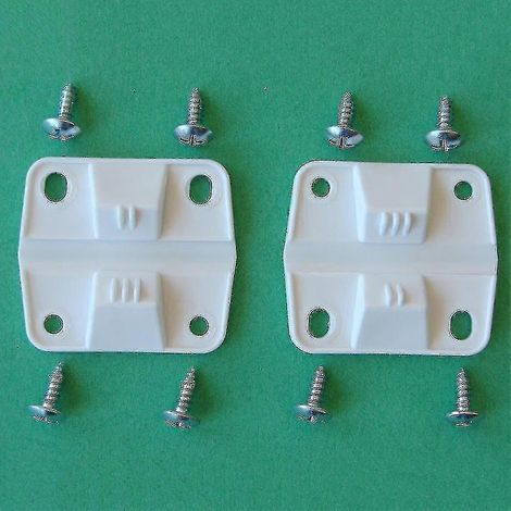 Kit de remplacement de charnières en plastique compatible avec les glacières Coleman : 2 charnières et 8 vis (réf. 5283-1141, p20241126455) (1/3)