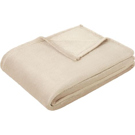 Mömax Kuscheldecke Claus Goldfarben/Beige ca. 140x200cm