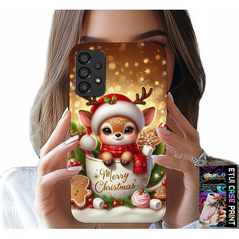 Custodia per Samsung Galaxy A23 5G - renna, simpatico motivo natalizio con renne (1/5)